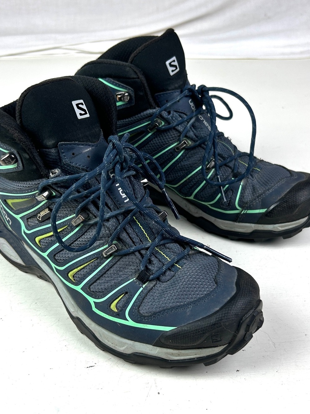 Salomon Womens Sz 8 X Ultra Mid GTX Gore-Tex Contagrip Trail Hiking Boots
